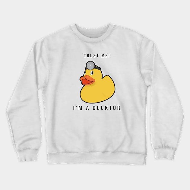 The Ducktor Tee Crewneck Sweatshirt by querohatesyou